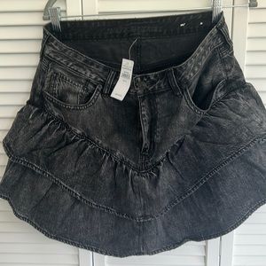 Denim mini skirt